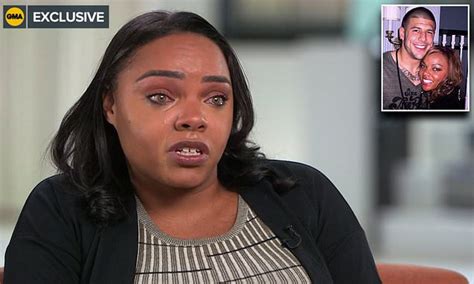 Aaron Hernandez S Fiancée Speaks On His Sexuality In Tearful Interview Daily Mail Online