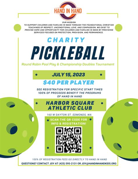 Green Blue Modern Pickleball Tournament Flyer 2