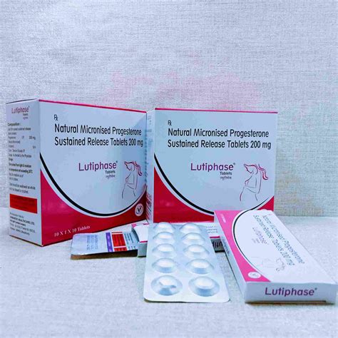 Lutiphase 200mg Tablet SR Best WHO GMP ISO Certified PCD Pharma