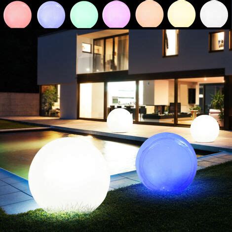 Set Di Lampade Solari Da Esterno A Led Picchetto Terrazza Sfera