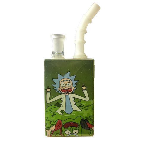 Galactic Plushies Rick And Morty Juice Box Bong Artisan Smoke Shop