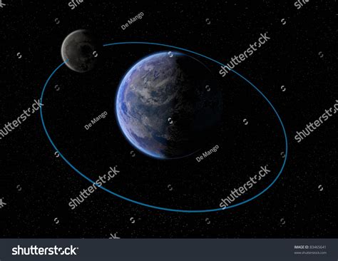 Moon Orbiting The Earth Stock Photo 83465641 : Shutterstock