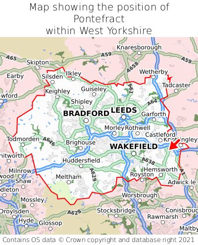 Where is Pontefract? Pontefract on a map