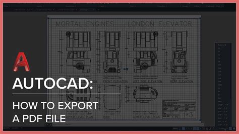 Autocad How To Export A Pdf Youtube