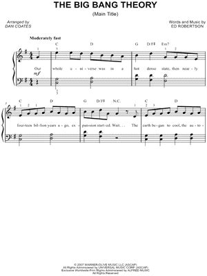 The Big Bang Theory Sheet Music Downloads at Musicnotes.com