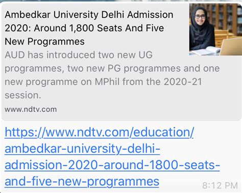 Launch Of Dr B R Ambedkar University Delhi Admission Brochure For