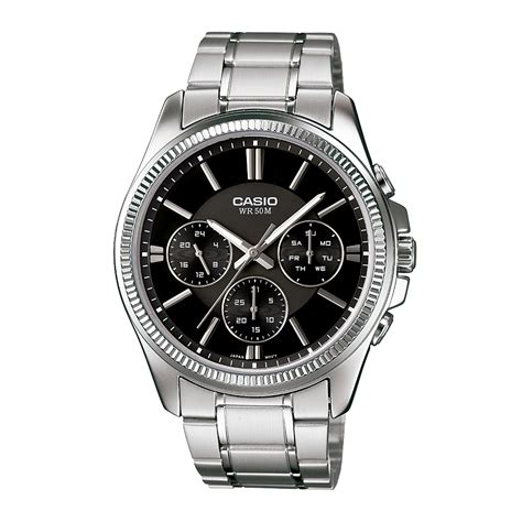 Reloj Casio Mtp D Avdf Acero Hombre Plateado Btime