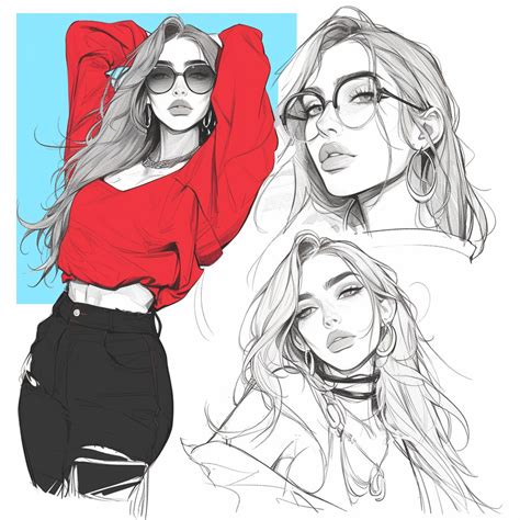 ArtStation - +300 Female Casual Pose Sketch Reference(4k) | Vol_03 ...