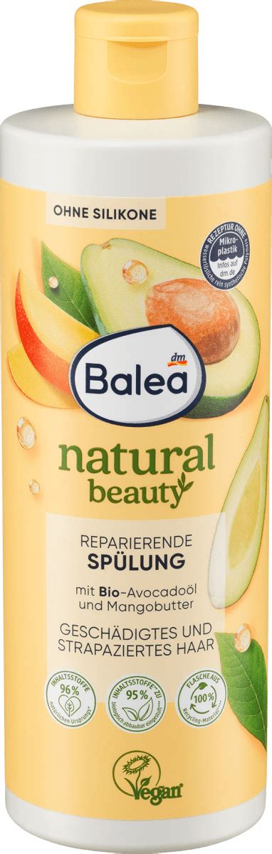 Balea Conditioner Natural Beauty Bio Avocadoöl und Mangobutter 350 ml