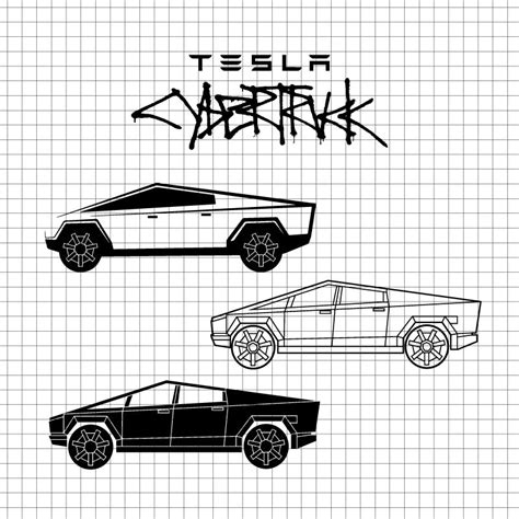 Tesla Cybertruck logo vector svg cricut – svgcosmos