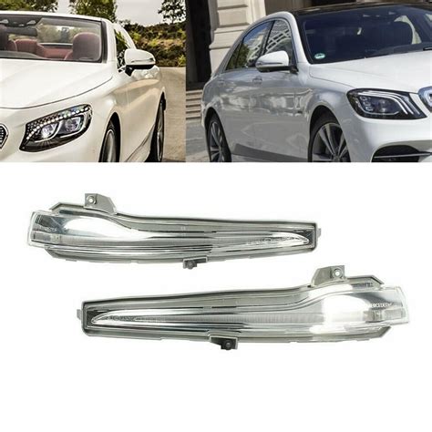 Kaufe 1Pair Auto LED Rückspiegel Licht Blinker Licht Flügel Linse