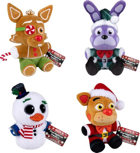 Funko Plush FNAF Five Nights At Freddy S Set Of 4 Holiday Elf