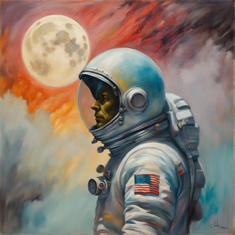 Astronaut and Moon by BadgerCMYK on DeviantArt