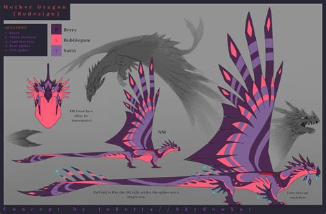 A Showcase Of Every Mother Dragon Redesign Submitted So Far Discord