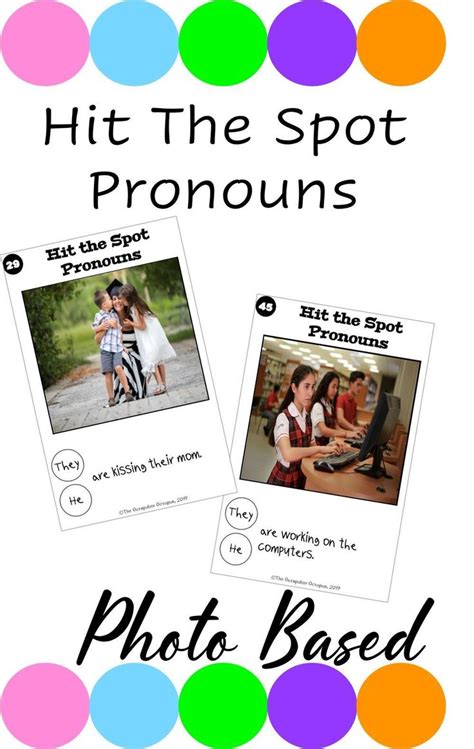 Pronouns Activity Cards Speech Therapy Tools Expressive Language Task Cards