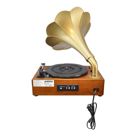 Pyle Home Pngtt1r Classic Horn Phonographturntable With Usb To Pc