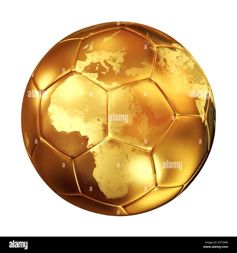 Golden ball world cup award trophy Cut Out Stock Images & Pictures - Alamy