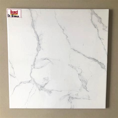 Jual KERAMIK LANTAI CARRARA MARBLE IKAD SX BIANCO 40X40 KW1 Kota