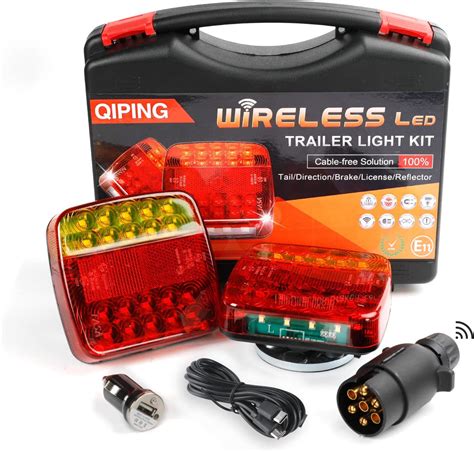 Qiping Wireless Rear Trailer Lights Magnetic 12v Towing Board Led Tail Lamps Kit For Car Truck