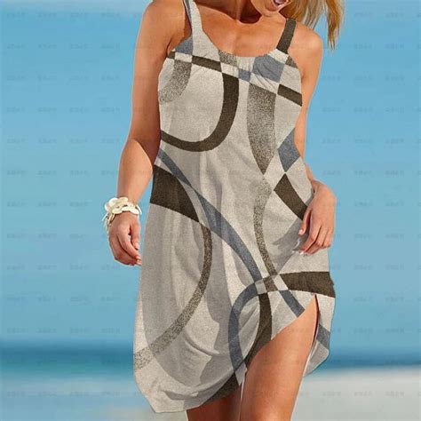 Vestido Playero Con Estampado Bohemio Para Mujer Ropa De Playa Sexy