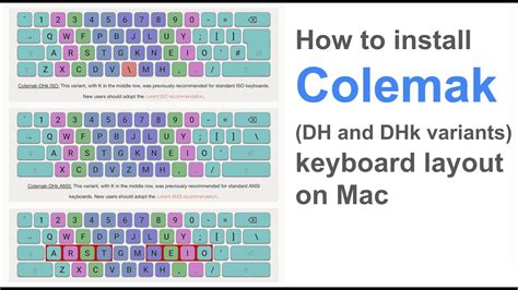 How To Install Colemak Dh And Dhk Variants Keyboard Layout On Mac