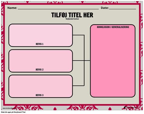 Tegning Af Konklusioner Arbejdsark Til Studerende Storyboardthat