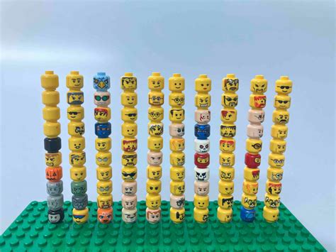 Yahoo オークション LEGO ミニフィグ用 ヘッド 頭 顔 パーツのみ 大