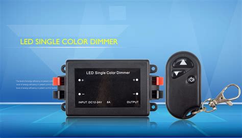 DC12V 24V 8A LED Single Color Dimmer With RF Remote Controller