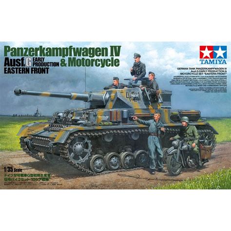 Tamiya 25209 1 35 Panzer IV Ausf G Early Motorcycle Eastern Front