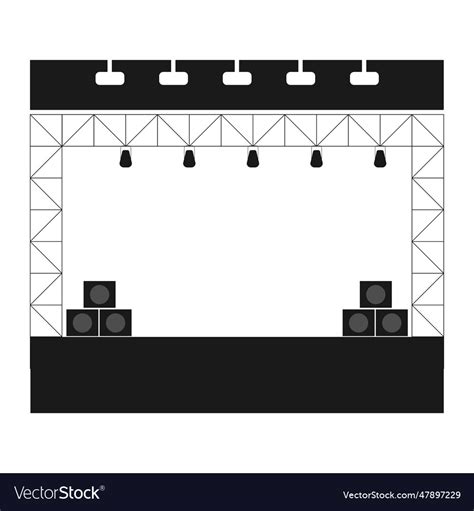 Music Festival Stage Icon Royalty Free Vector Image