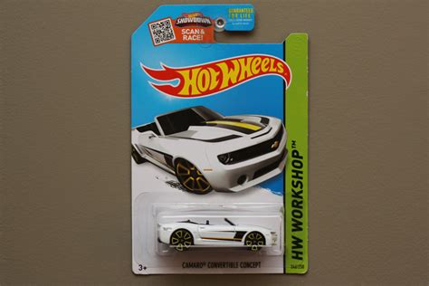 Hot Wheels 2015 HW Workshop Camaro Convertible Concept White