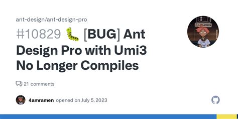 BUG Ant Design Pro With Umi3 No Longer Compiles Issue 10829