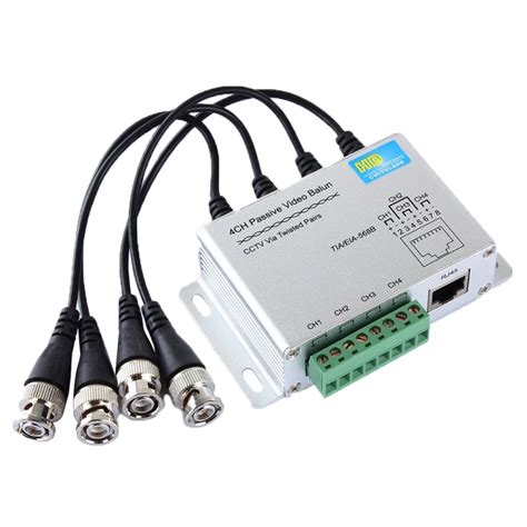 Hd204a F Hd Cvi Tvi Ahd กล้องวงจรปิด 4ch Utp Passive Video Balun