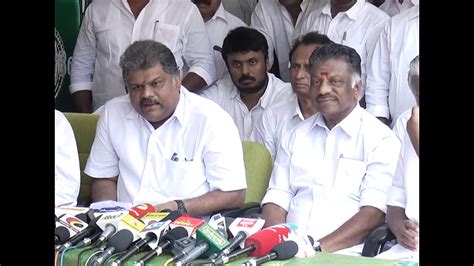 Tmc Cheif Gk Vasan Extends Support To Ops Team Madhusudhanan Youtube