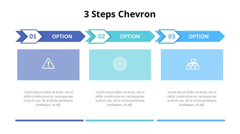 Steps Chevron Process Diagram