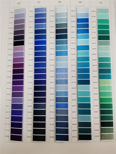 ISACORD EMBROIDERY THREAD - COLOR CHART [100381] – Embroidery Supply Shop