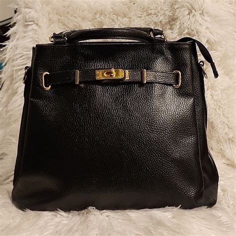 Borse In Pelle Bags Borse In Pelle Black Genuine Leather Bag From