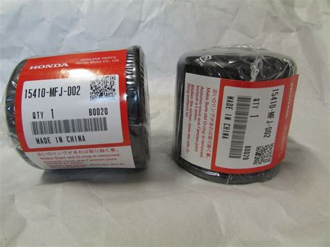 2pcs Genuine Honda Oil Filter 15410-MFJ-D02 Gold Wing,VTX,CBR FREE ...