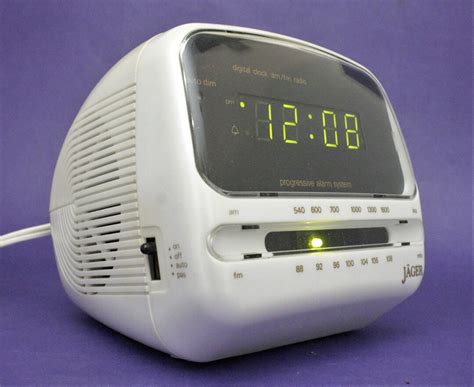 Vintage Digital Alarm Clock Radio Green Led Lighted Time Etsy