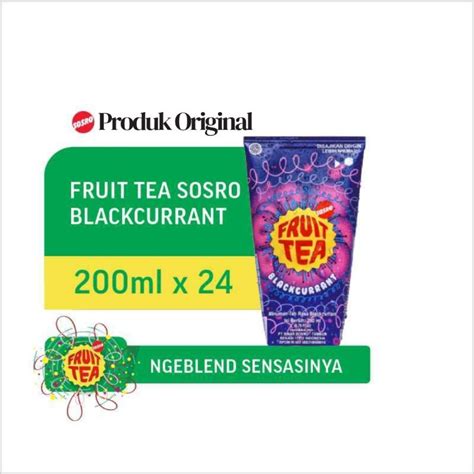 Jual Fruit Tea Sosro Blackcurrant Genggam 200 ML Shopee Indonesia