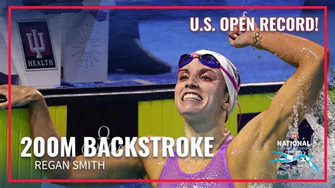 U S Open RECORD Set By Regan Smith In 200M Backstroke 2023 Phillips