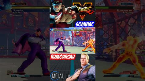 SFV CE Somniac M BISON VS Rumoursau CODY MeiaLua MMLLA YouTube