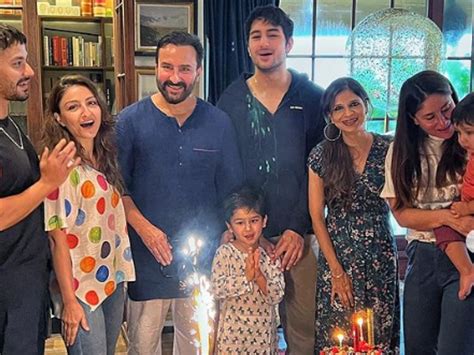 Saif Ali Khan Turns 52 Actors Birthday Bash Has His Excited Kids And