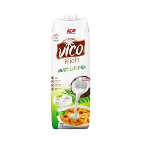 VICO RICH COCONUT MILK VINAMILK1L – Açougue Takara Online