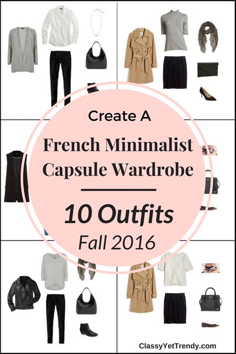 Create A French Minimalist Capsule Wardrobe On A Budget 10 Fall Outfits Classy Yet Trendy