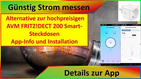 Günstige Smarthome Steckdose zum Stromverbrauch messen Erklärung der