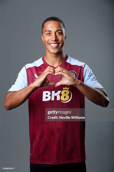 New Signing Youri Tielemans Of Aston Villa Poses For A Picture At