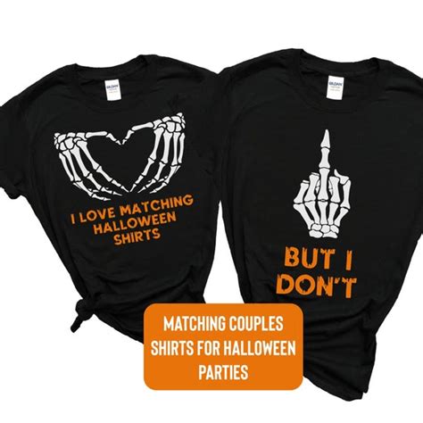 Funny Couples Halloween Shirts Matching Halloween Party Etsy