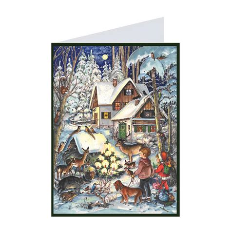 Snow Scene Richard Sellmer Verlag Traditional German Advent Calendar