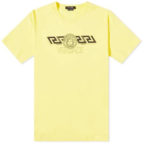 Versace New Logo T-shirt - Yellow/black | Editorialist